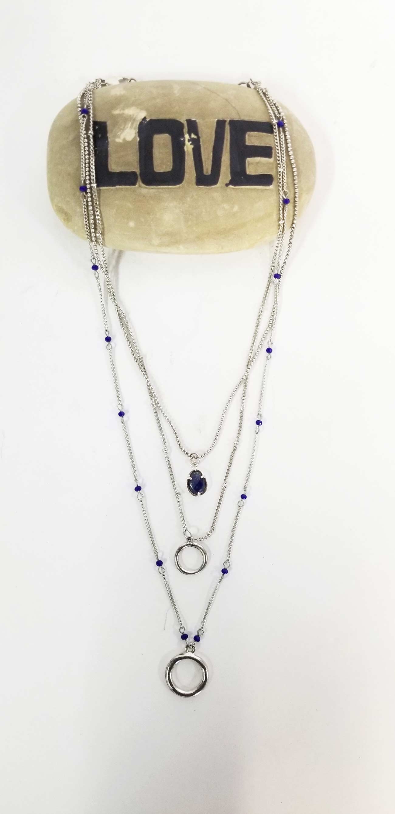 Accessories | Mala | Necklace Three Layer Lapis