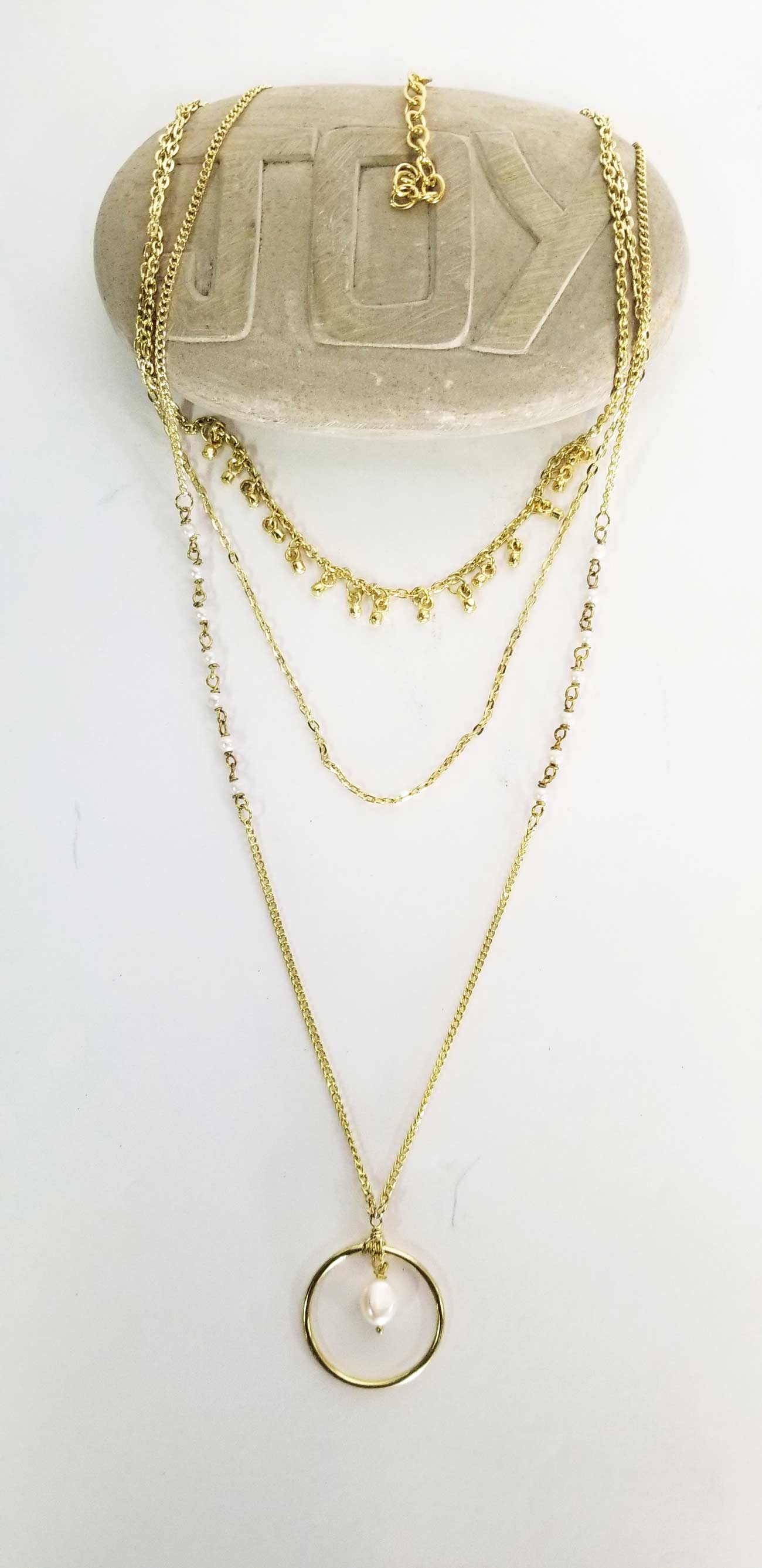 Accessories | Mala | Necklace Three Layers Pearl