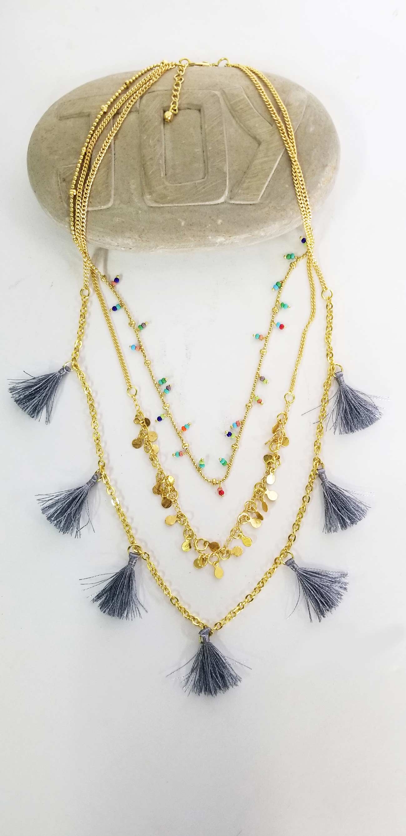 Accessories | Mala | Necklace Three Layers Tassels