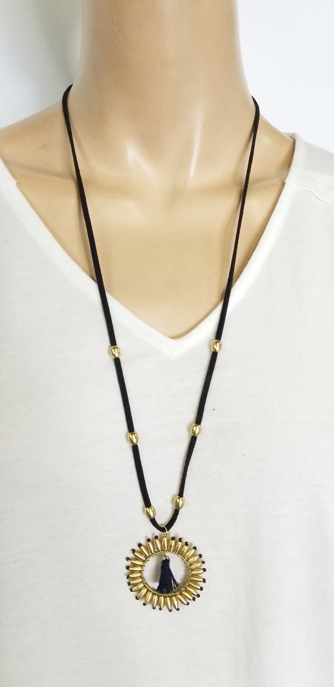 Accessories | Mala | Neckace Leather Cord Tassel