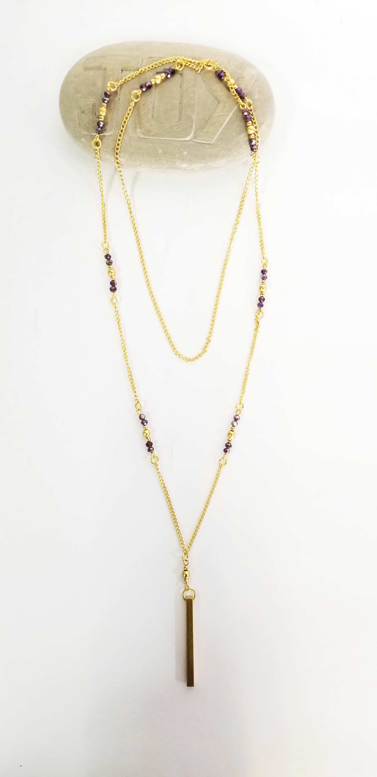 Accessories | Mala | Long Necklace Purple Beads