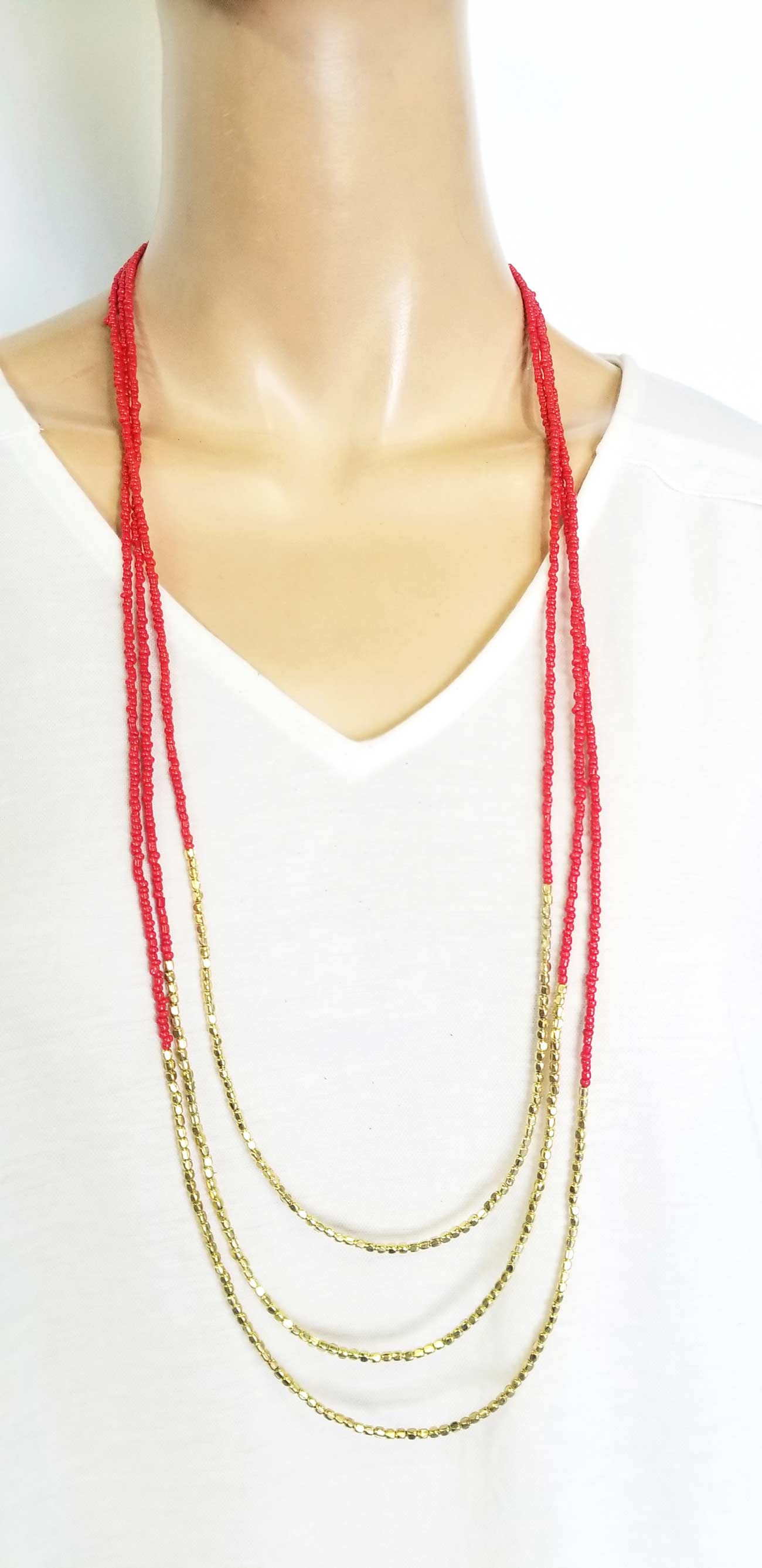 Accessories | Mala | Beaded Necklace Three Layers