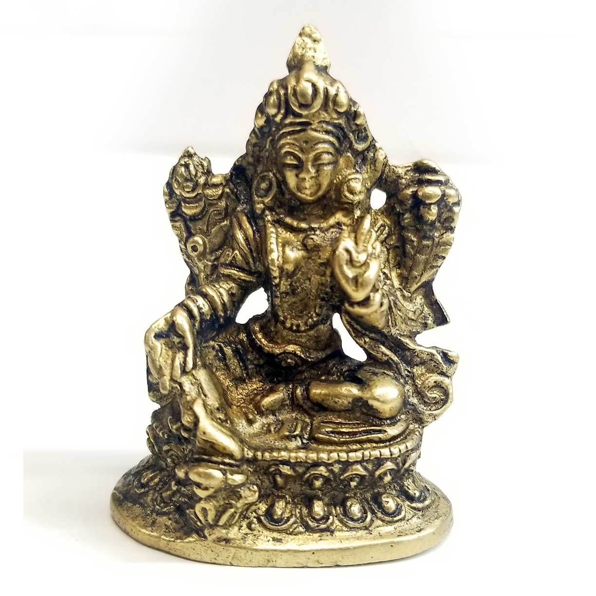 Statue | Home Decoration | Green Tara Statue | Brass Green Tara