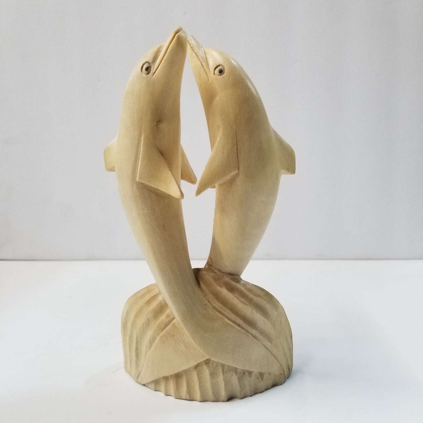Statue | Home Decoration | Dolphins Wood Carved Statue