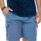 Striped Shorts With Pockets