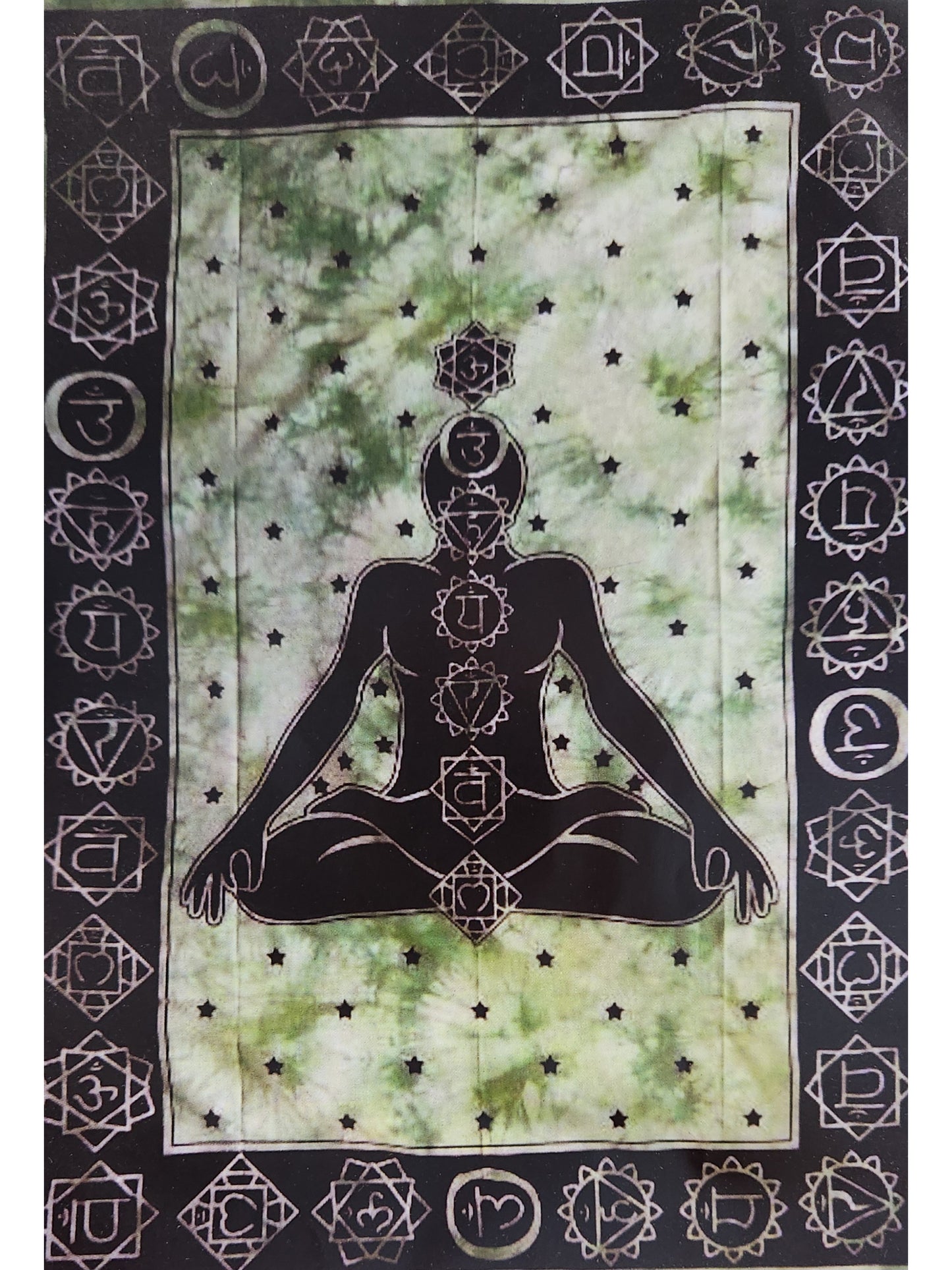 Meditation Chakras Tie Dye Tapestry