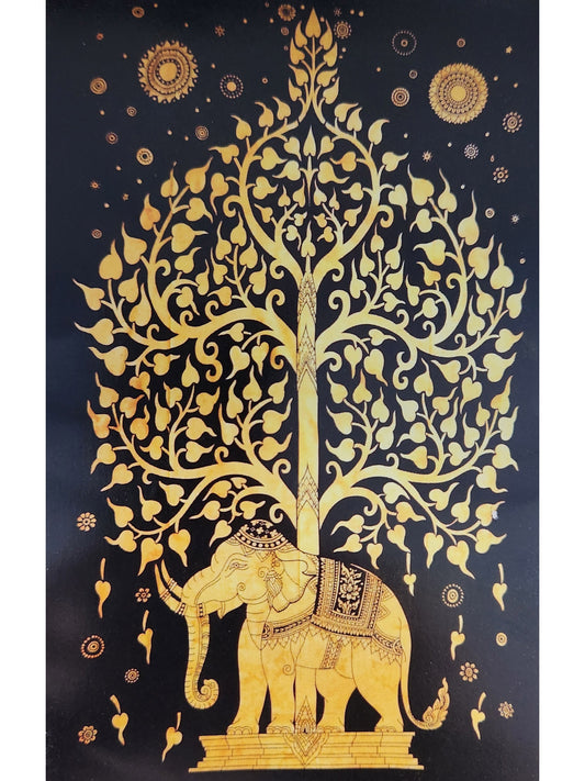 Tree Of Life Elephant Tapestry