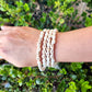 Prayer Skull Mala Bead Necklace Tassel
