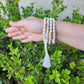 Prayer Skull Mala Bead Necklace Tassel