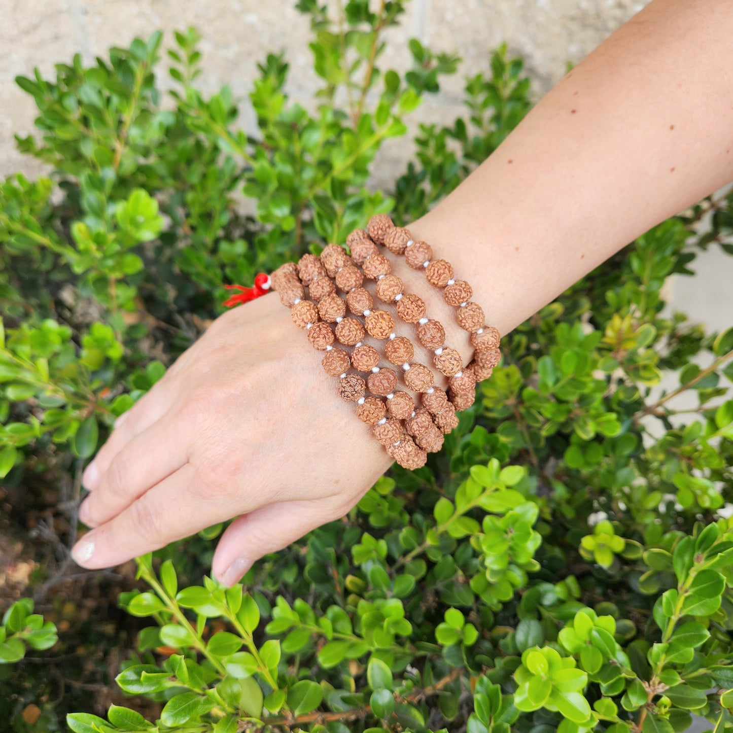 Rudraksha Prayer Mala Beads Knot Necklace