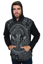 Men's Hooded T Shirt Ganesh Print