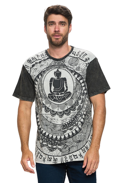 Men's T Shirt Buddha Meditation