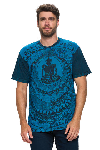 Men's T Shirt Buddha Meditation