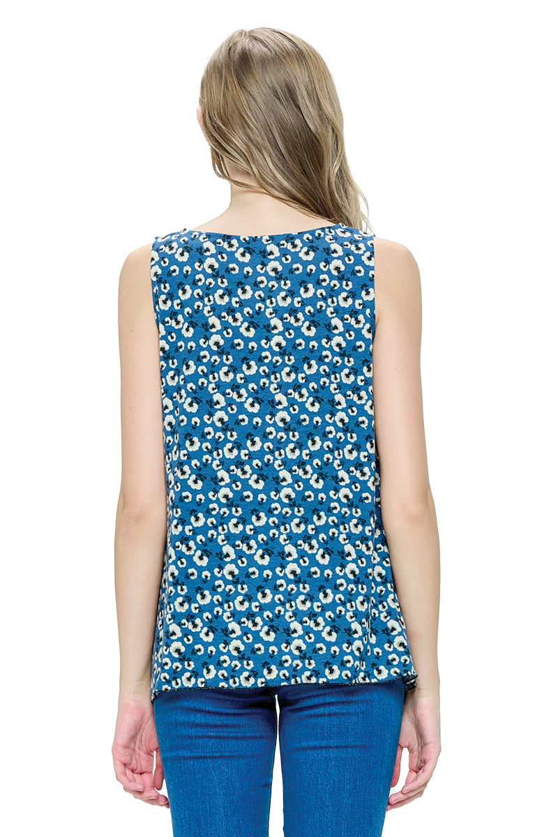 Tank Top Floral Patchwork