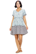 Dress Ruffle Tie Dye Patterned Print