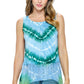Tank Top Tie Dye Lace Hem