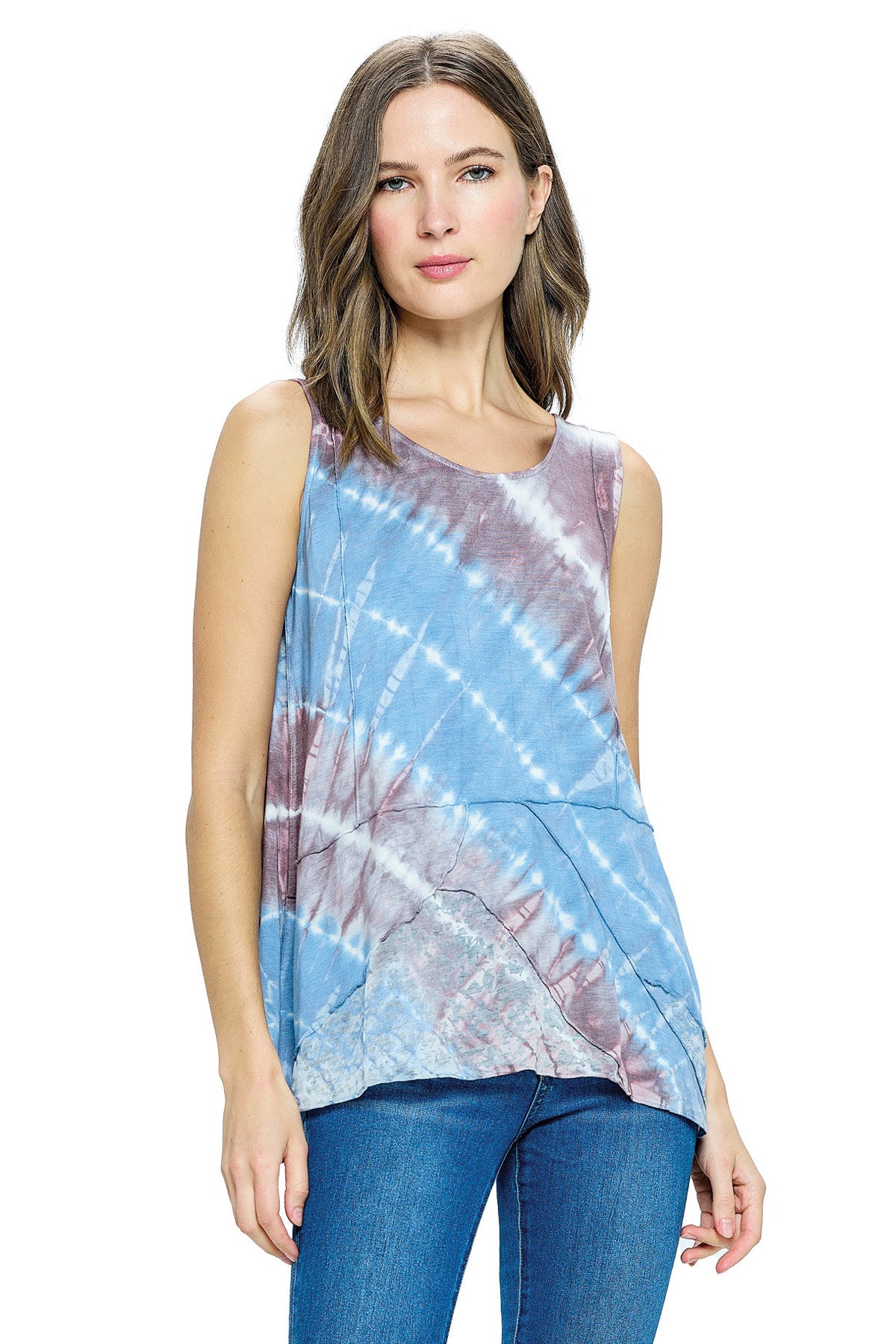 Tank Top Tie Dye Patchwork