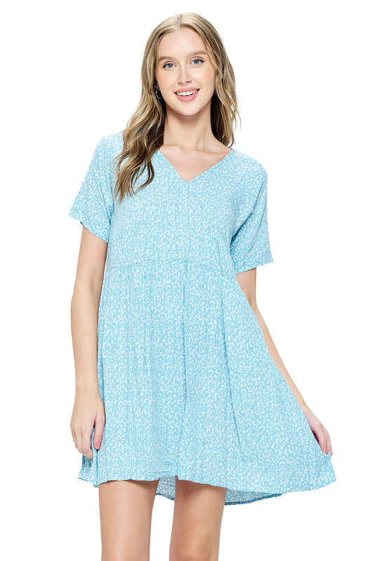 Dress Loose Fit Tiered Ruffle