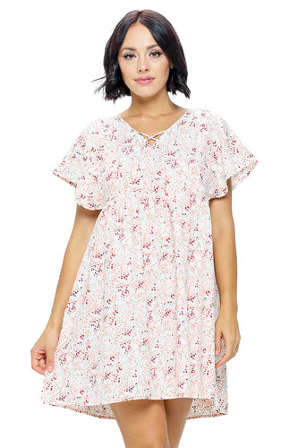 Dress Floral Ruffled