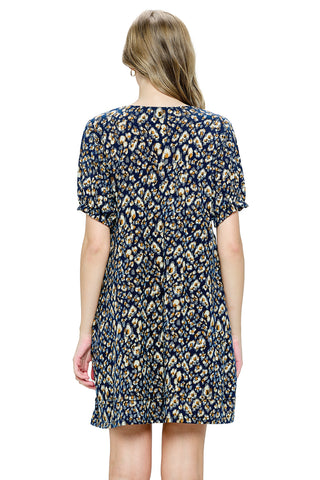 Dress Floral With Pockets