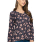 Top Soft Boho Floral Casual
