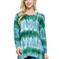 Tunic Top Boho Tie Dye Casual Loose Fit