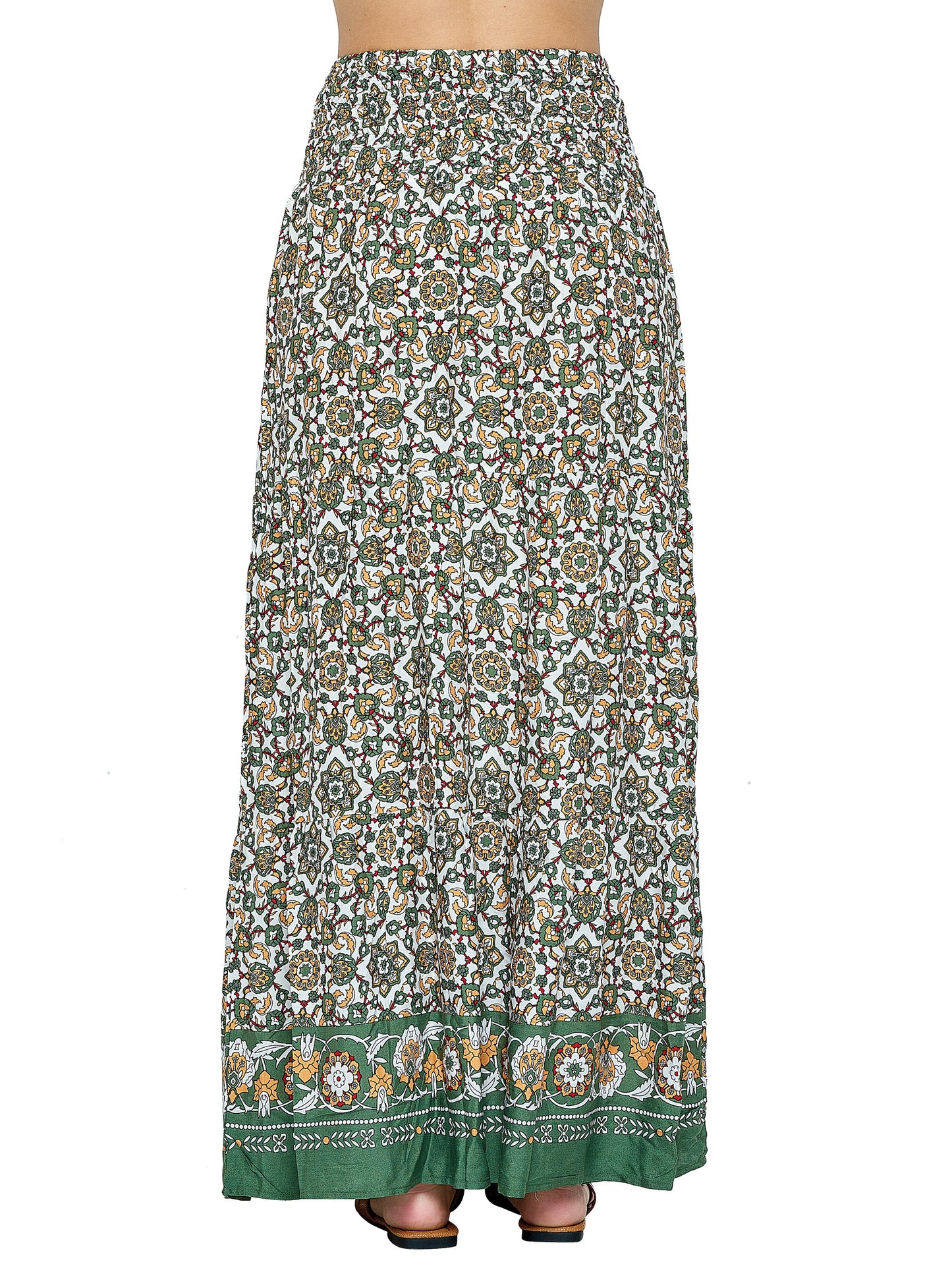 Long Skirt Boho Floral Pattern