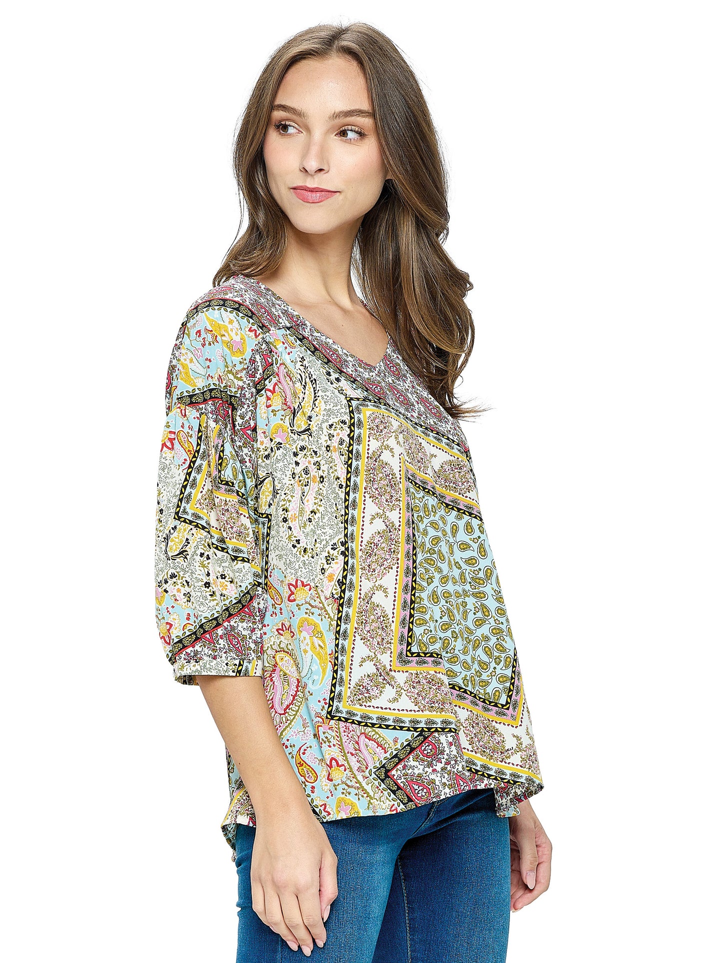 Blouse Patchwork Print Pattern