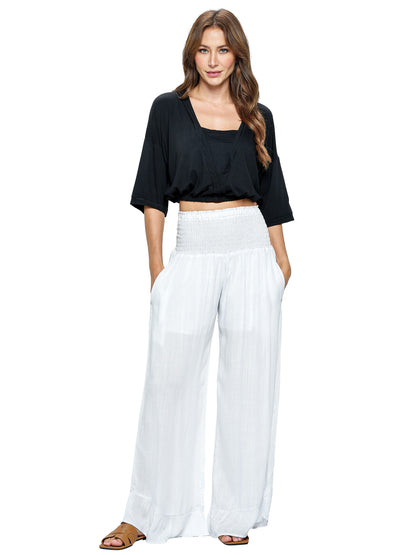 Pants Loose Fit Mock Waist