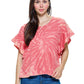 Top Spiral Tie Dye Ruffle