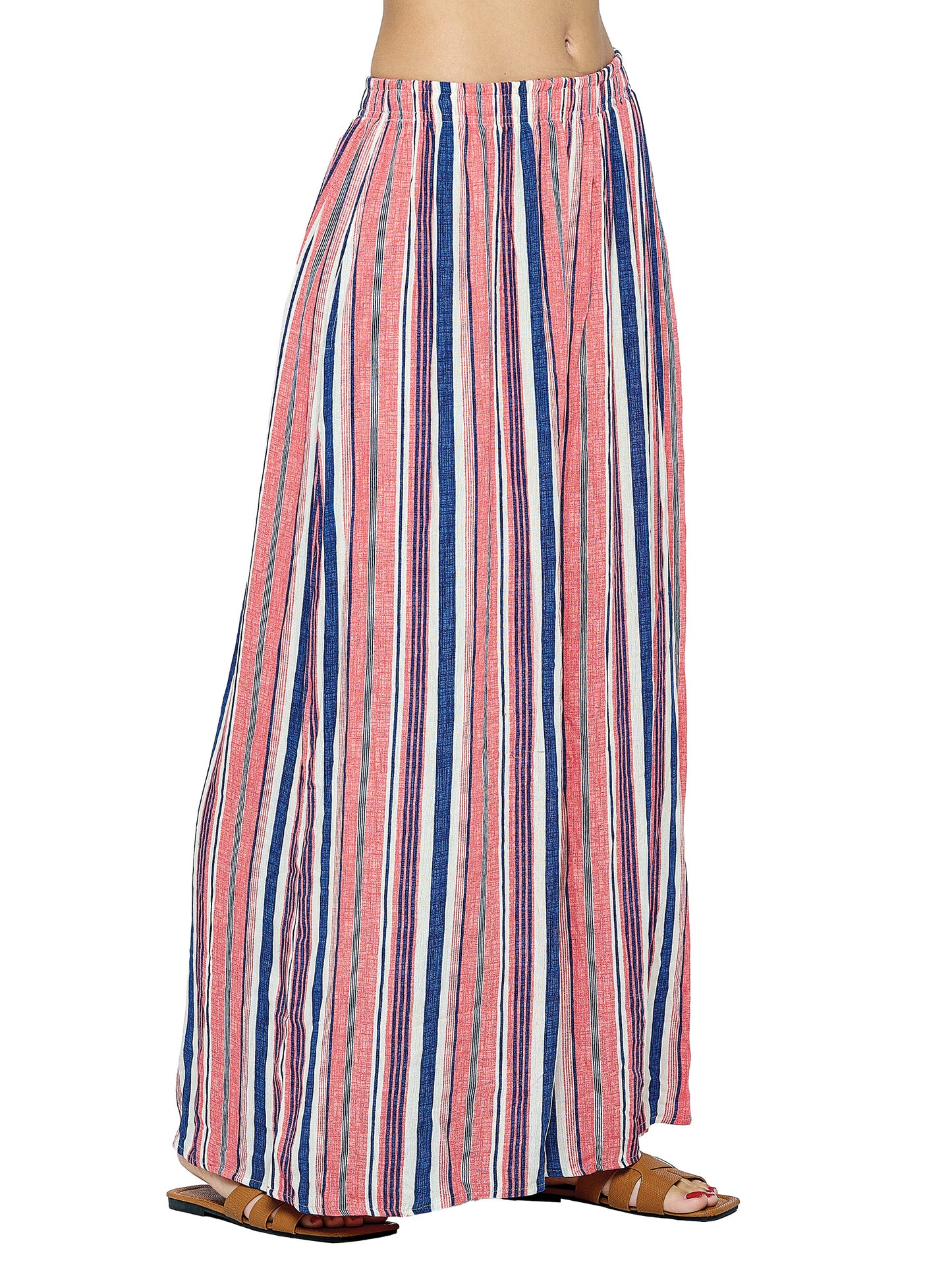 Pants Palazzo Loose Fit Striped