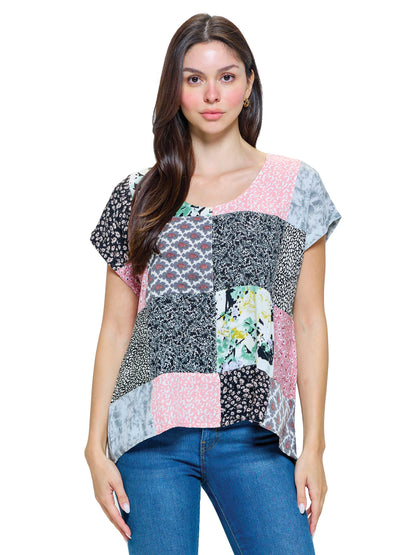 Top Patchwork Multicolor