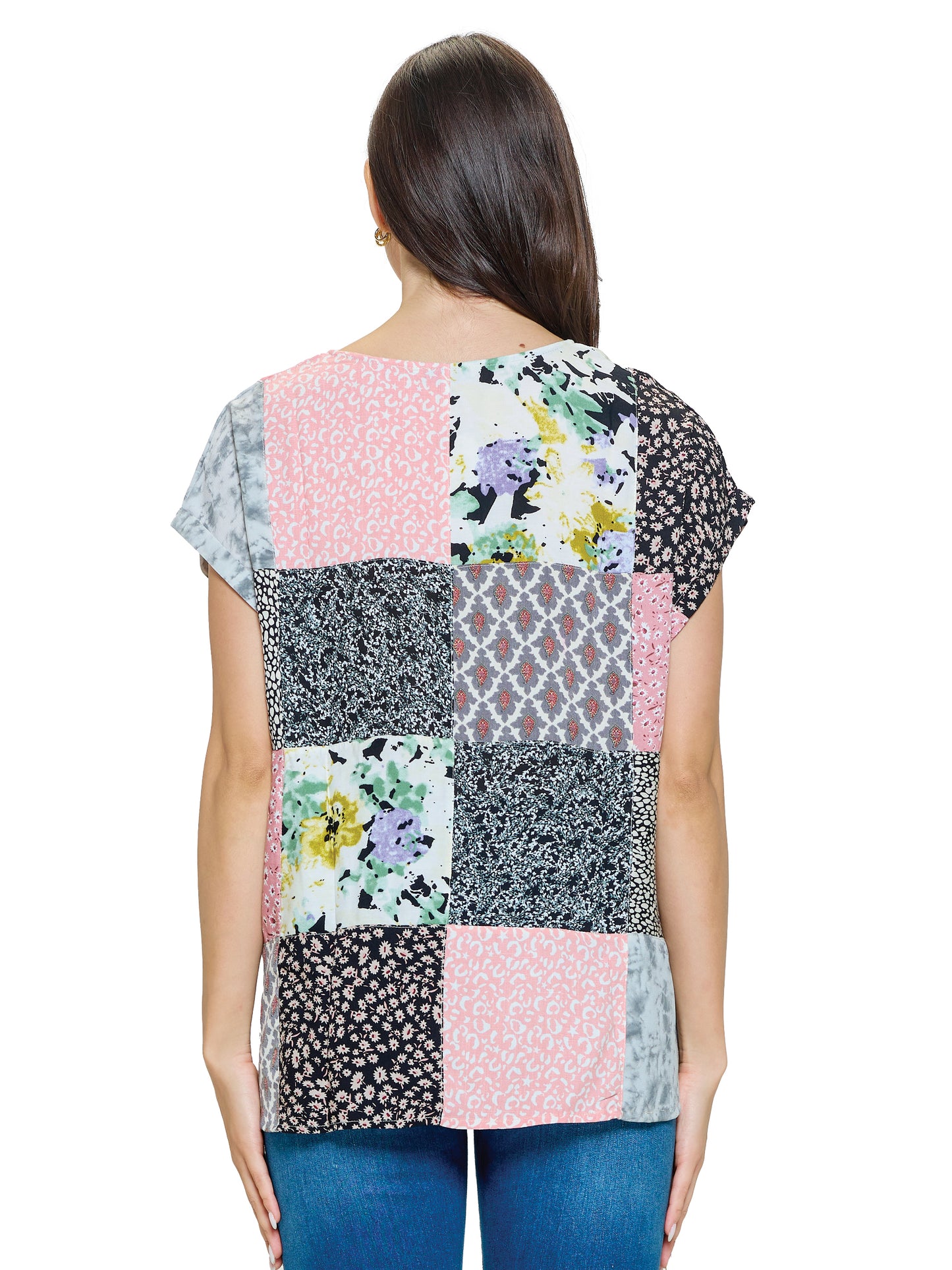 Top Patchwork Multicolor