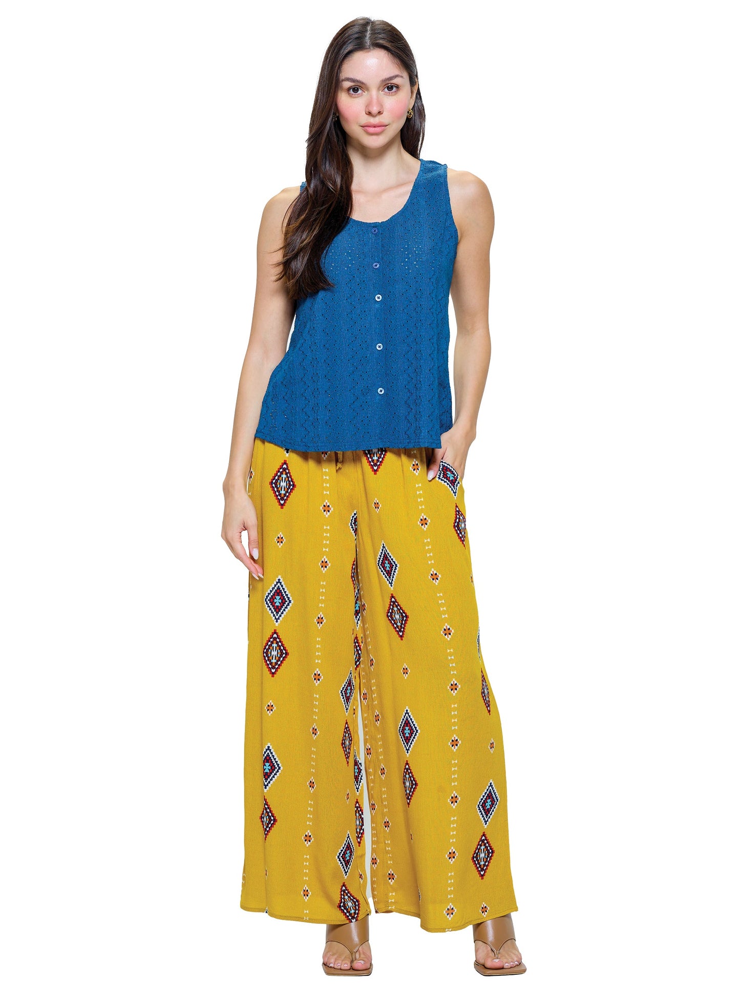 Pants Palazzo Tribal Print