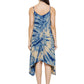 Midi Dress Spiral Tie Dye