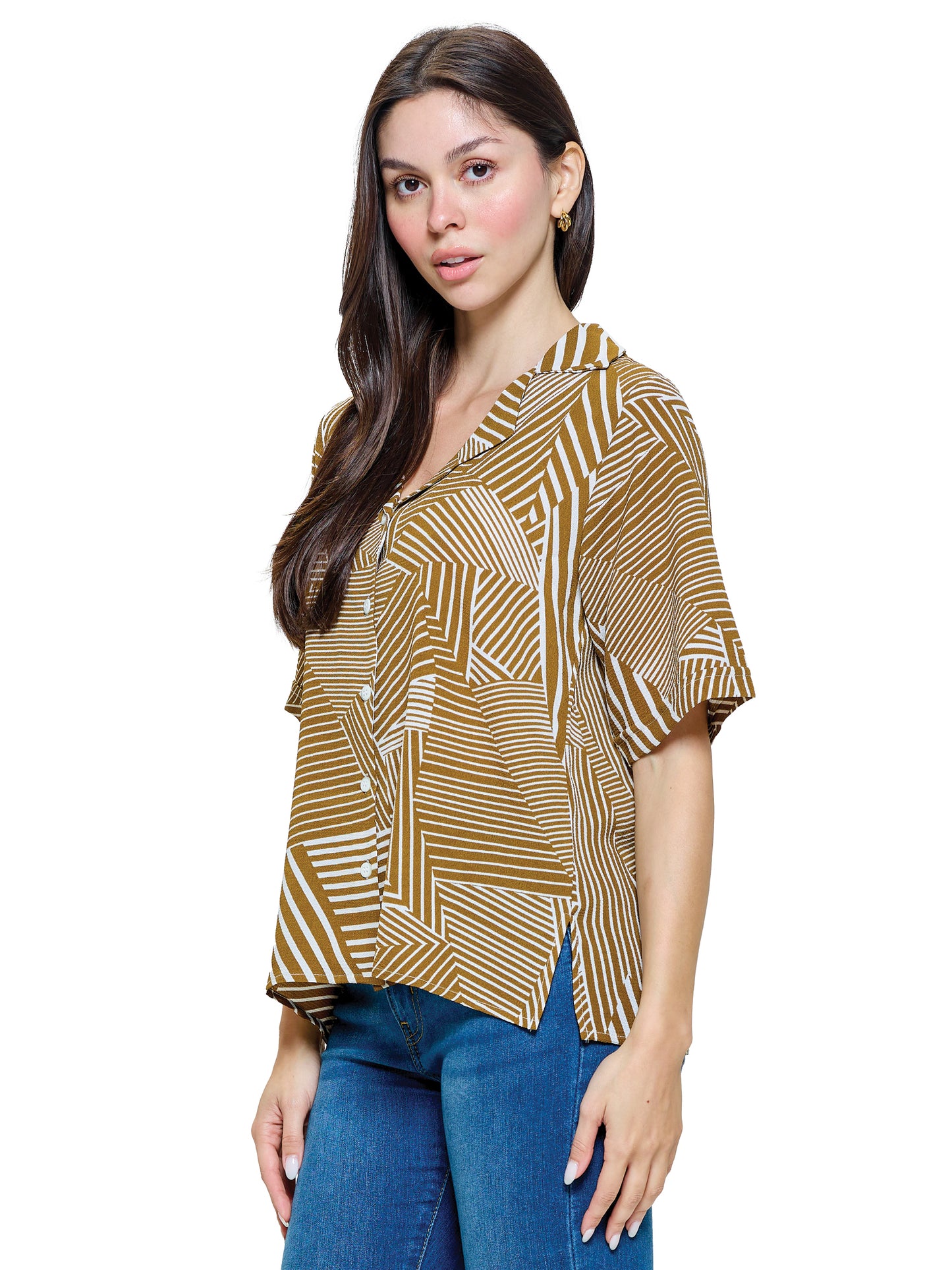 Button up Blouse Striped