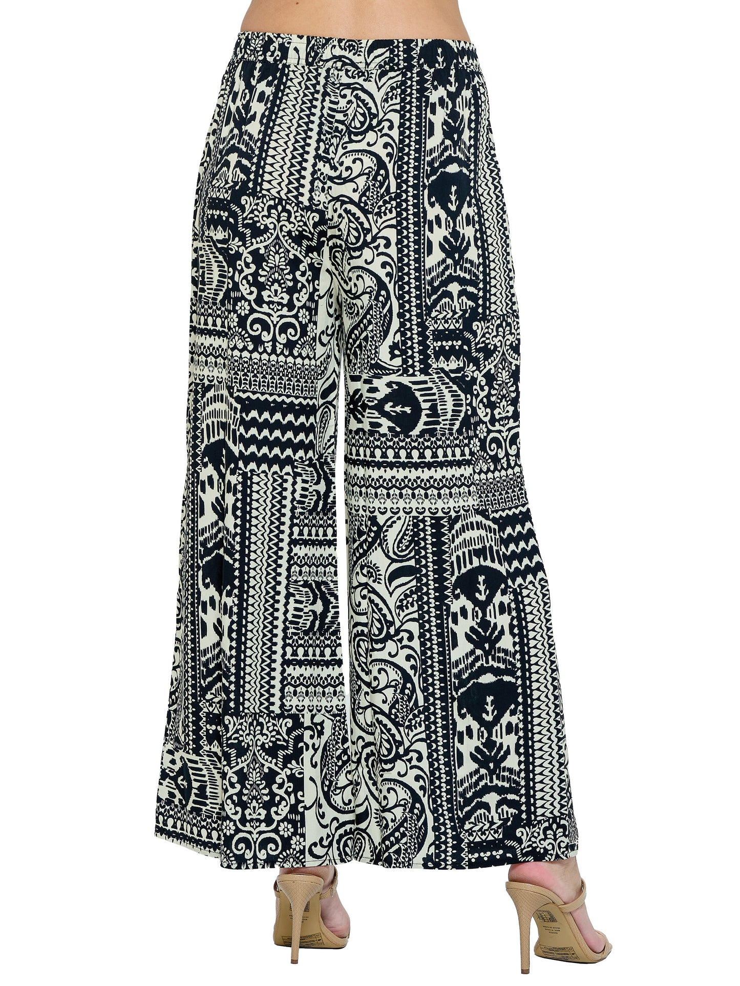 Pants Wide Leg Paisley Print