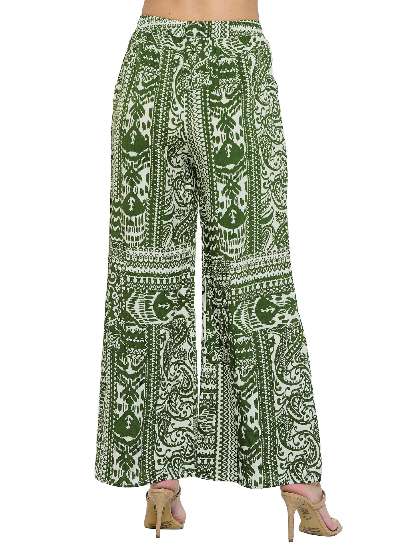 Pants Wide Leg Paisley Print