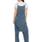 Jumpsuit Vintage Washed Textured Fabric