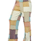 Pants Hippie Patchwork Multicolored Stitching