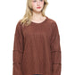 Pullover Casual Ribbed Loose Fit Boho