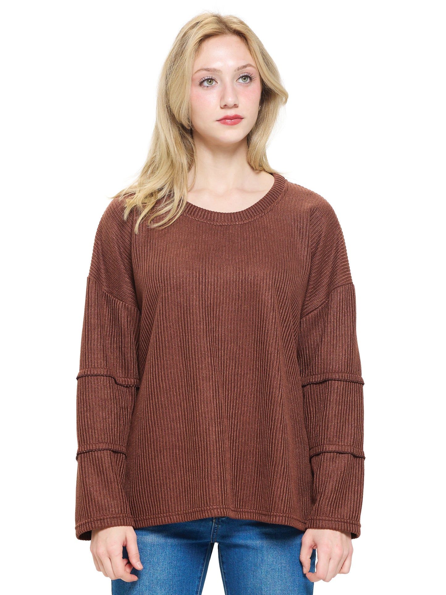 Pullover Casual Ribbed Loose Fit Boho