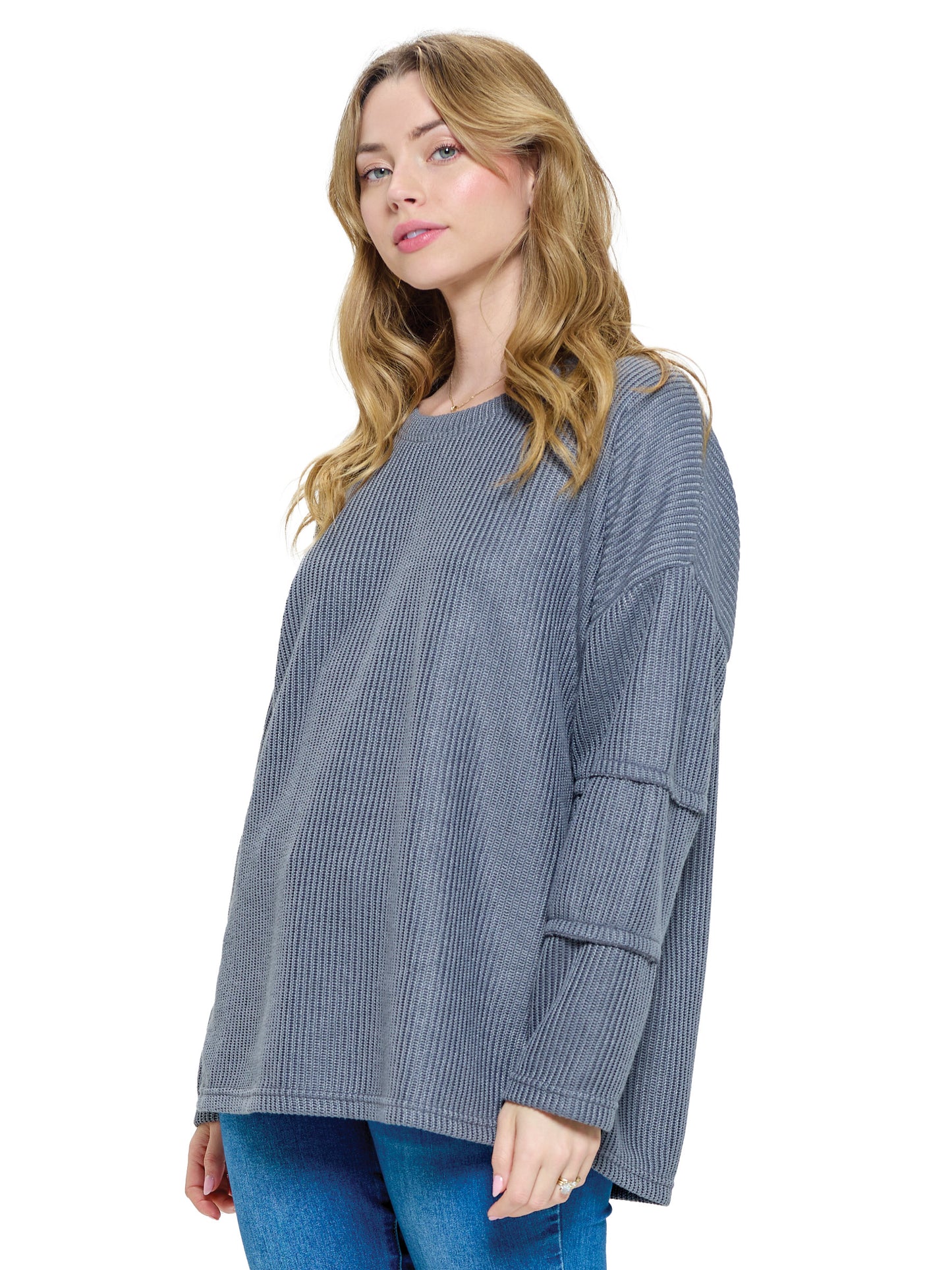 Pullover Casual Ribbed Loose Fit Boho