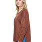 Pullover Casual Ribbed Loose Fit Boho