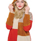 Hoodie Boho Colorblock Patchwork Stitching