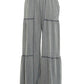 Pants Palazzo Wide Leg Ruffle Vintage Wash