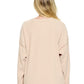 Pullover Casual Ribbed Oversized