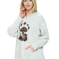 Hoodie Boho Mushroom Moon Print