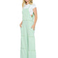 Overall Boho Wide Leg Ruffled