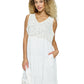 Boho Ruffled Dress Lace Details